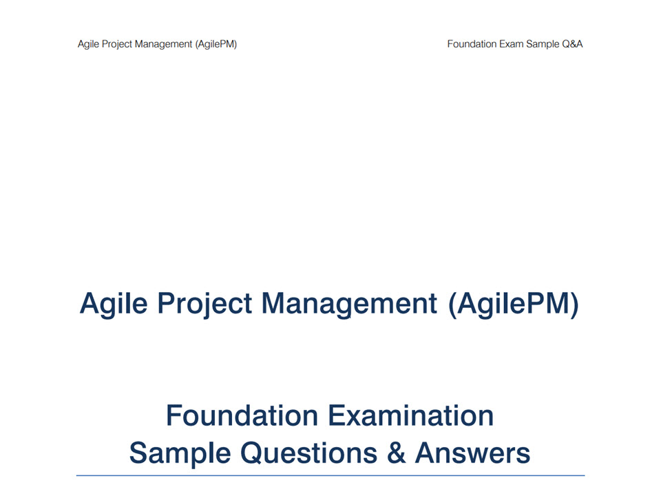 AgilePM-Foundation Antworten