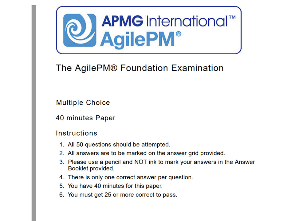 AgilePM-Foundation Prüfungsfrage